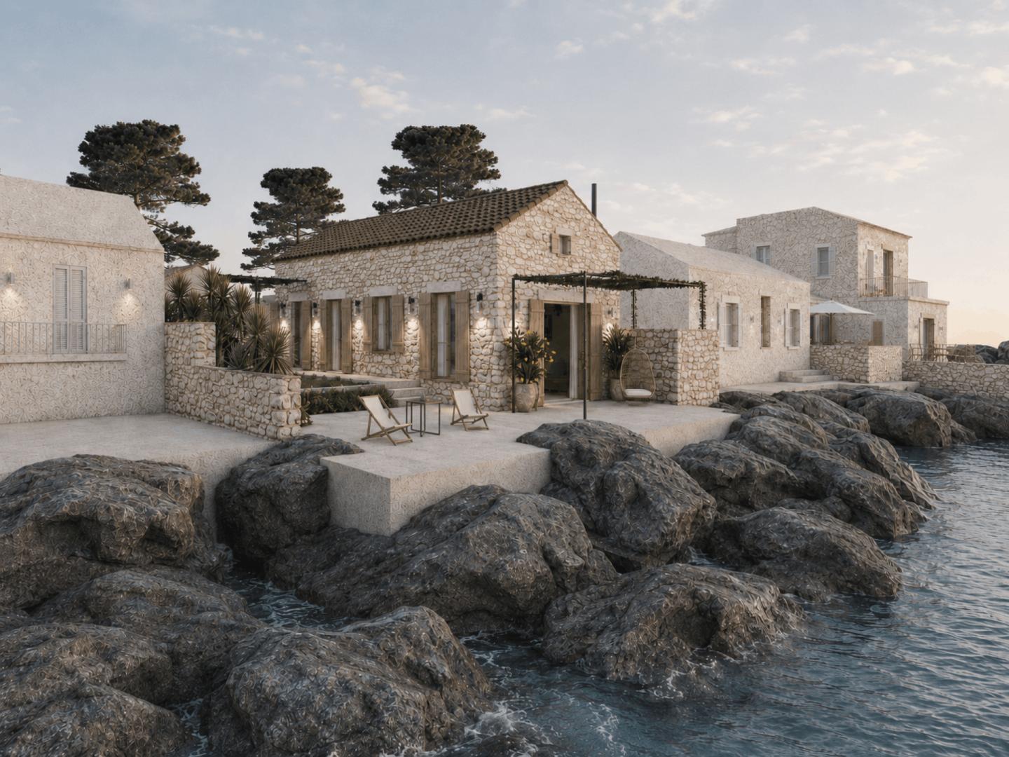 Stone Boathouse Conversion into Vacation Home